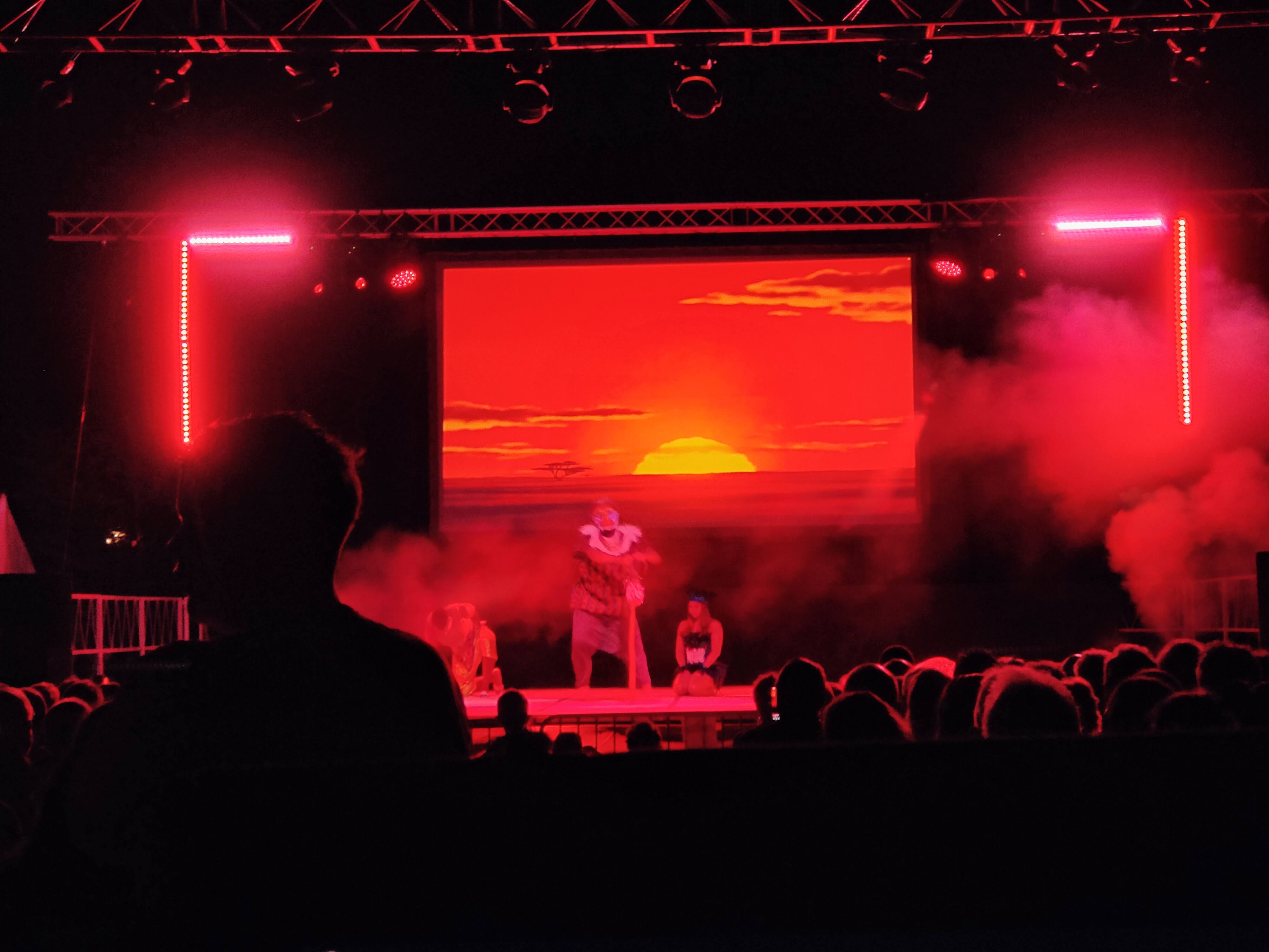Le Roi Lion effets lumière